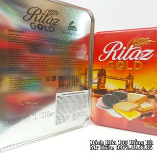 [Hỏa Tốc] Bánh Ritaz Gold Assoted 218g