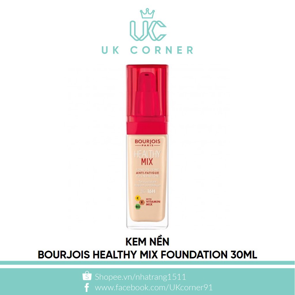 Kem nền Bourjois Healthy Mix Foundation 30mL