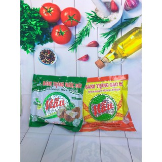 Combo 5 bịch bánh tráng gạo mè + 5 bịch bánh tráng nước dừa " Xứ Nẫu"
