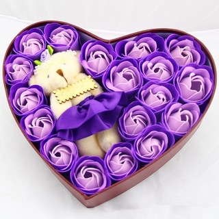 Hoa Sáp Thơm Trái Tim 18 Bông