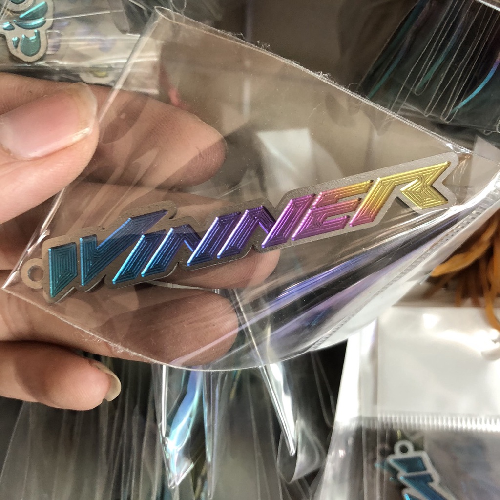 Tem móc khoá dán chữ titan vario,winner,satria,exciter,sonic,sirius,leovince,kingdrag