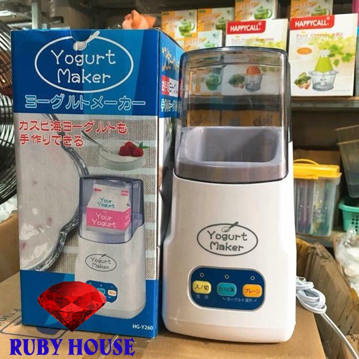 Máy làm sữa chua Yogurt Maker Nhật Bản CHÍNH HÃNG, Máy làm sữa chua 3 nút-Ruby House