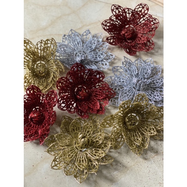 Hoa sen Kim Tuyến trang trí cháp ,đế oản, decor siêu xịn