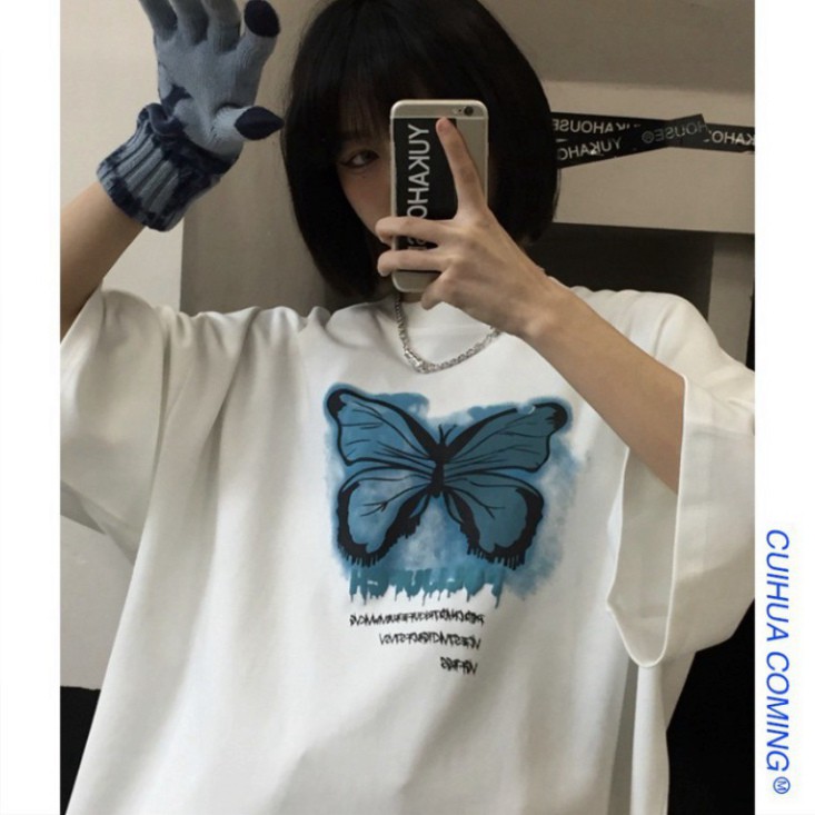 ÁO THUN, ÁO PHÔNG TAY LỠ UNISEX FORM RỘNG OVERSIZE NELLY ANIME M846 KL SHOP HNSHOP