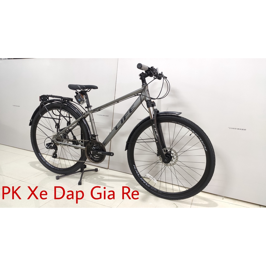 Xe đạp thể thao đường phố Life HBR99 MAX, Khung nhôm 6061 siêu nhẹ, bộ đề Shimano 24 tốc độ, Phanh đĩa dầu Shimano