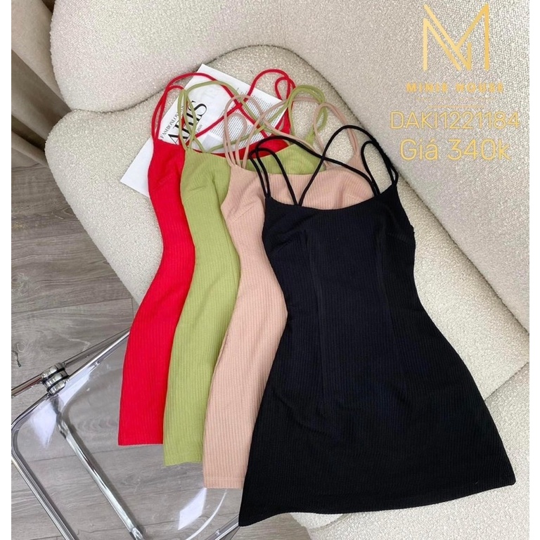 KHOSIBOHOME - ĐẦM HAI DÂY CHÉO LƯNG QUYẾN RŨ