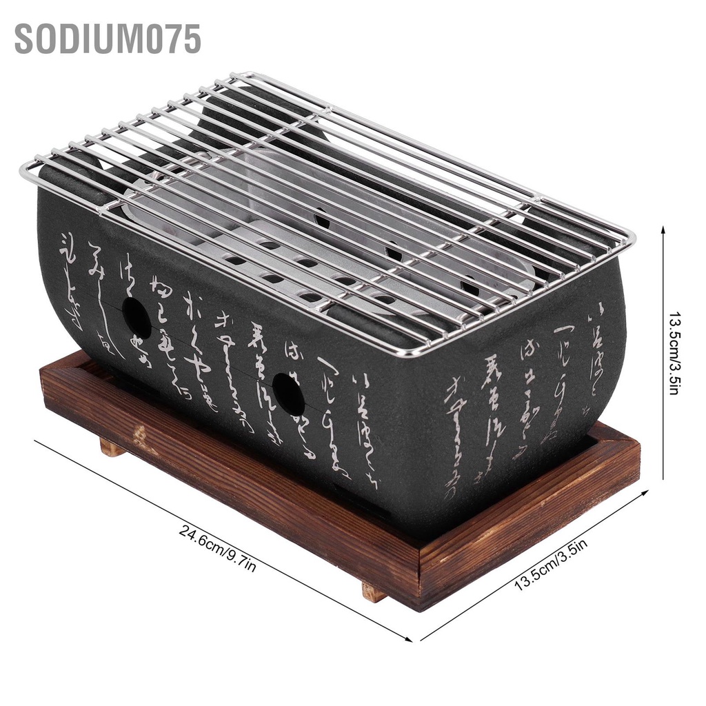 Có thể bán buôn Bếp nướng thịt Nhật Bản Mini gia dụng bằng nhôm hợp kim Phụ kiện lò Sodium075 Hàng giao ngay