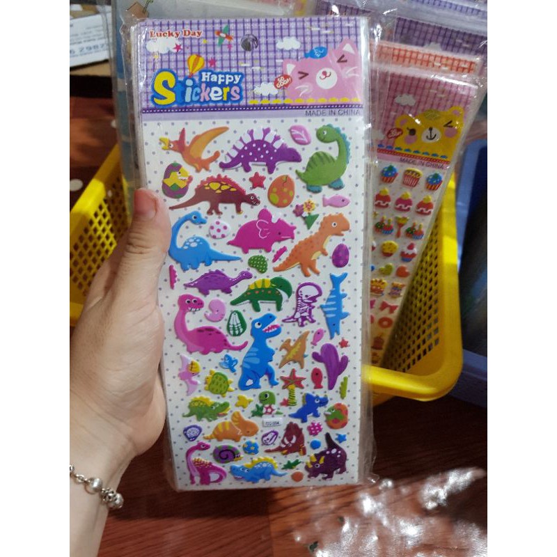 Sticker 3D Nổi Dán Trang Trí Dễ Thương