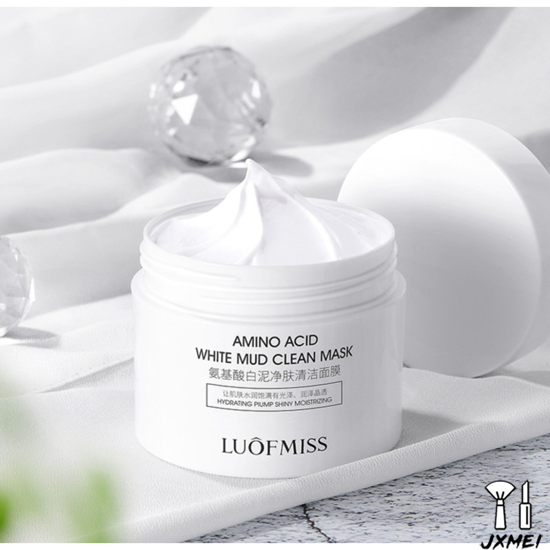 Luofanmeixi Amino Acid White Clay Cleansing Mask Replenishing Moisturizing, Improving Dryness And Firming Oil Control Mask