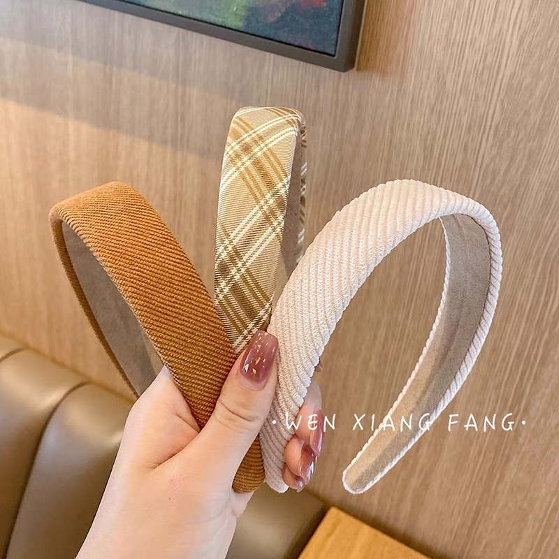 Băng Đô Bờm Tóc Lalila Bản To Tone Nâu Ấm Style Cổ Điển Kiểu Pháp BT14