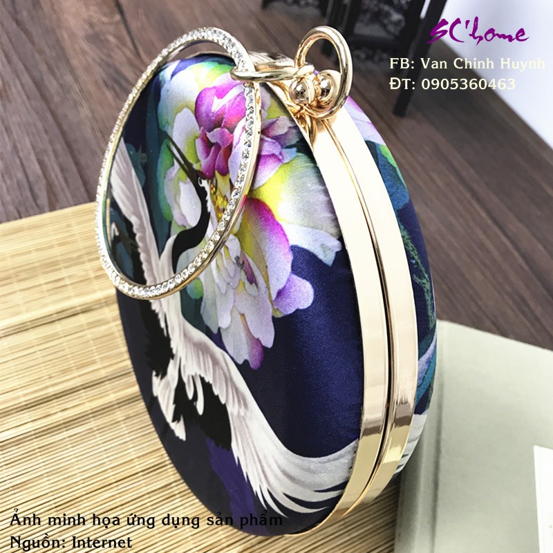 Khung túi/Phôi ví tròn 18cm