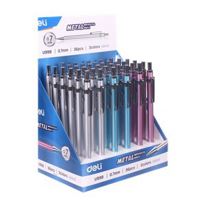 Bút Chì Bấm Kim Loại Đầu Gôm 0.5 / 0.7 mm - DELI