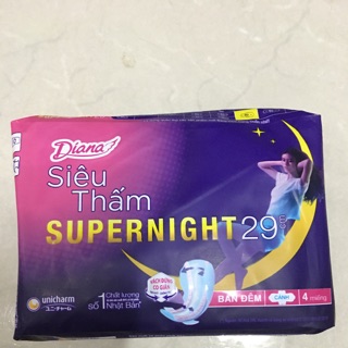 Băng vệ sinh Diana ban đêm 29cm SPERNIGHT