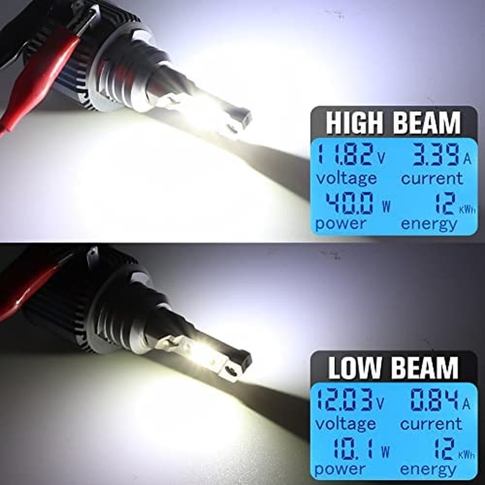 Set 2 Đèn Pha H15 LED CSP 3570 80W 20000Lm DRLs 6500K 12V Ánh Sáng Trắng Dành Cho Ô Tô