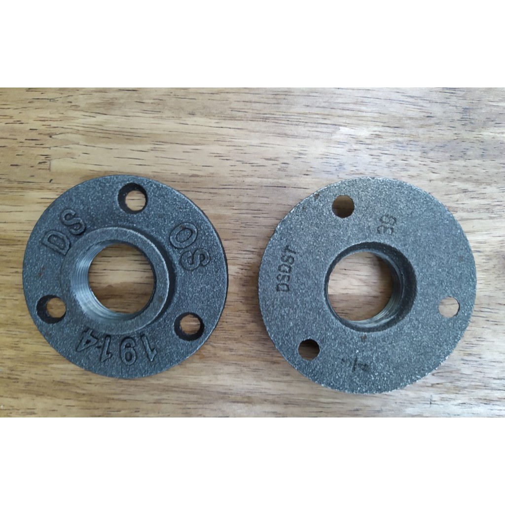 Mặt bích trang trí phi 21 bằng gang đúc đa năng