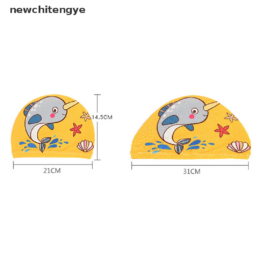 Mũ bơi thiết kế đàn hồi dễ thương dành cho trẻ em