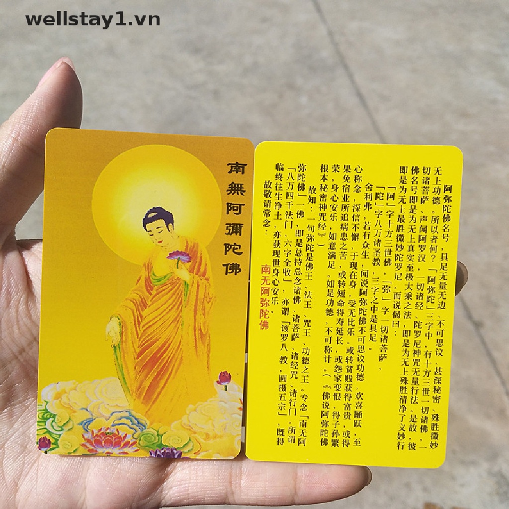 Bùa Hộ Mệnh Phật Giáo Jieyinfo, Nanwu Amitabha, Thẻ PVC