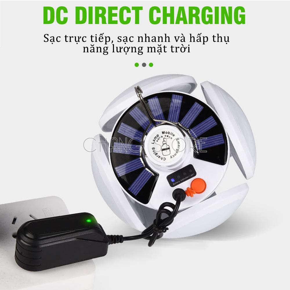 Đèn Led Năng Lượng Mặt Trời 4 Cánh Đuôi 40W 5 chế độ sáng
