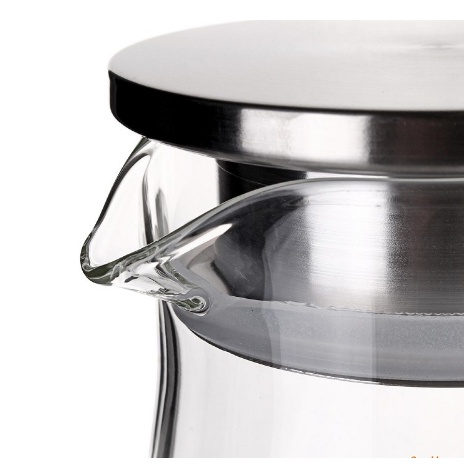 Bình thủy tinh chịu nhiệt có lõi lọc trà bằng thép không gỉ 1.4 L