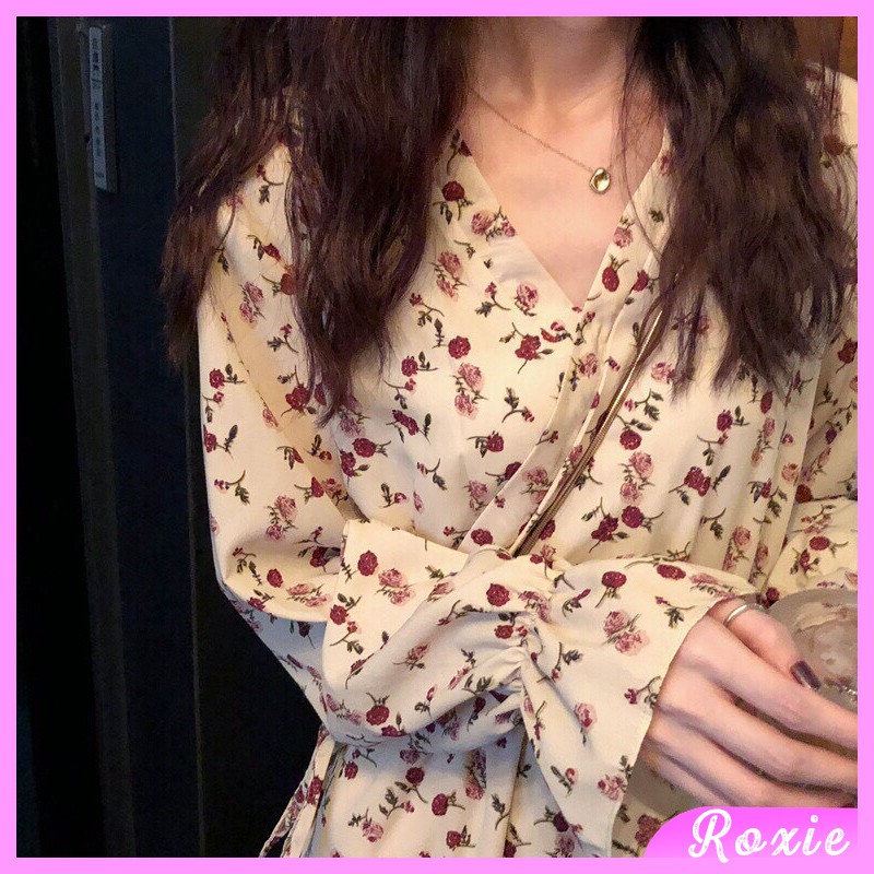 Váy Hoa Nhí 💖 💖 Giảm 10k nhập 💖 Váy Vintage Hàn Quốc trẻ trung đáng yêu