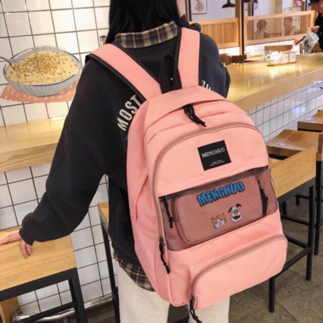 BALO ĐI HỌC ULZZANG BALO MENGHUO HOẠT HÌNH