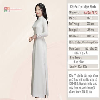 Áo Dài Trắng Học Sinh 4 Tà  HS02