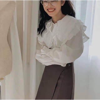 ÁO SƠMI CỔ SEN BÈO