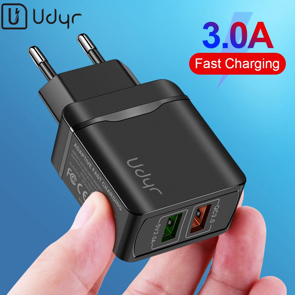 Củ sạc 2 cổng USB 3.0 28W cho điện thoại Samsung Xiaomi