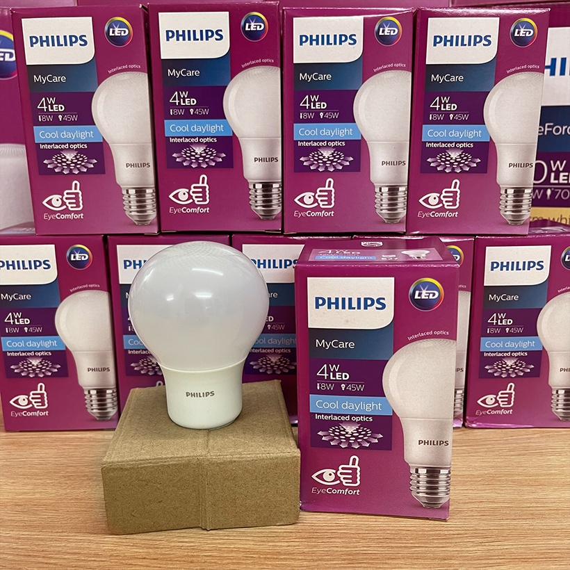 Bóng đèn LED Philips MyCare 4W 6500K E27 A60 - Ánh sáng trắng