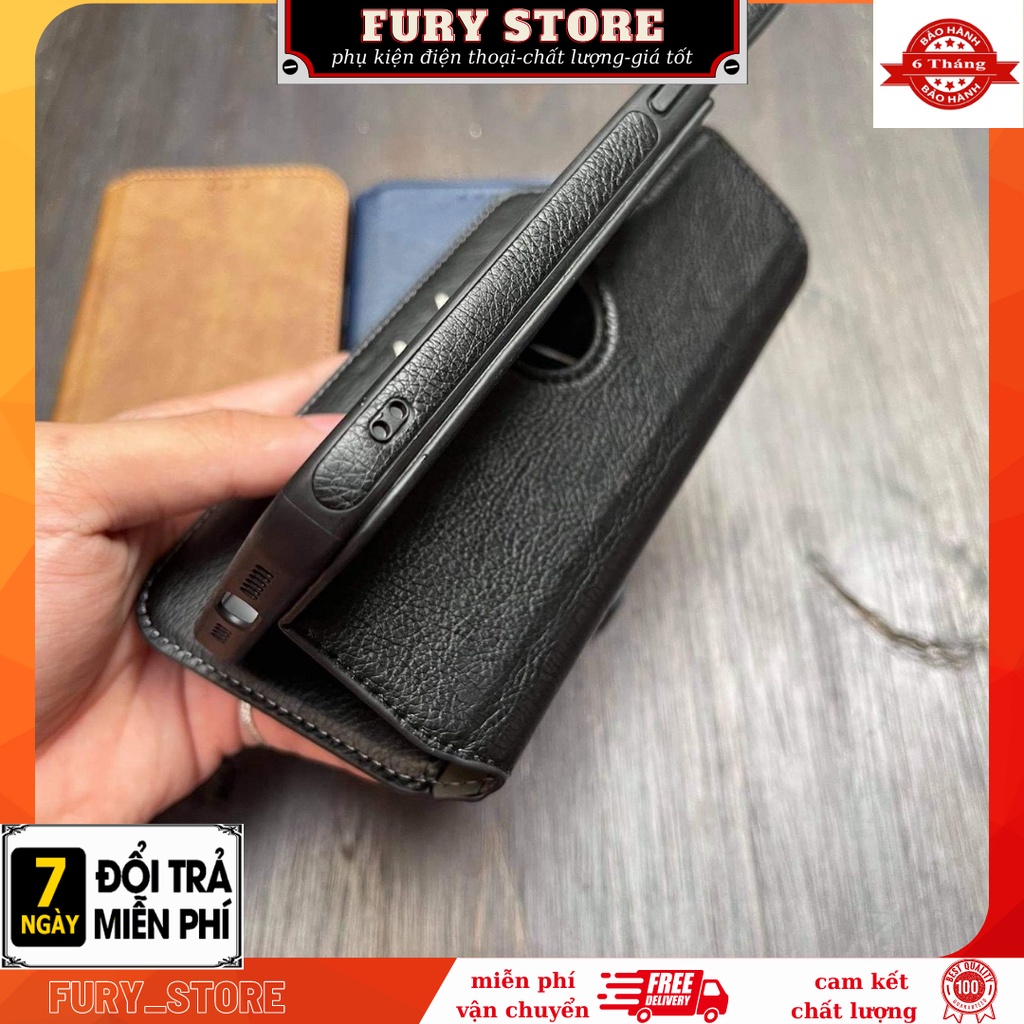 Bao da iphone nắp gập  tích hợp ví , ngăn đựng thẻ . x series /11 serries/12serries/13 series .