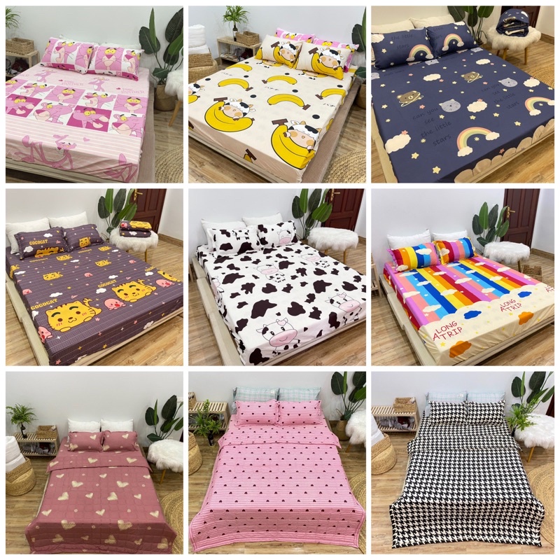 Ga Gối Trải Giường Poly Cotton M6/M8 Nhiều Mẫu Tùy Chọn (Khách chọn mẫu để lại ghi chú or chát vs shop nhé) | BigBuy360 - bigbuy360.vn