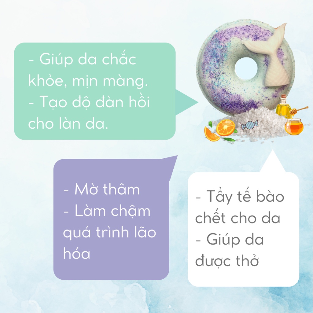 CHUPA DONUT  Bath bomb / Viên sủi bồn tắm / Bom tắm / Viên thả bồn tắm / Bathbomb