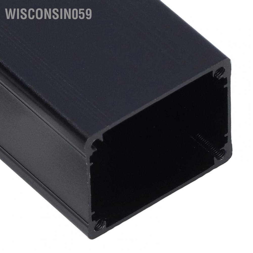 Wisconsin059 Aluminium Electric Box Waterproof Junction Enclosure Case Integrated for DIY Black