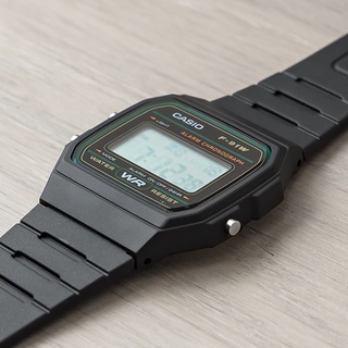 Đồng hồ nam dây nhựa Casio Standard chính hãng Anh Khuê F-91W-3DG