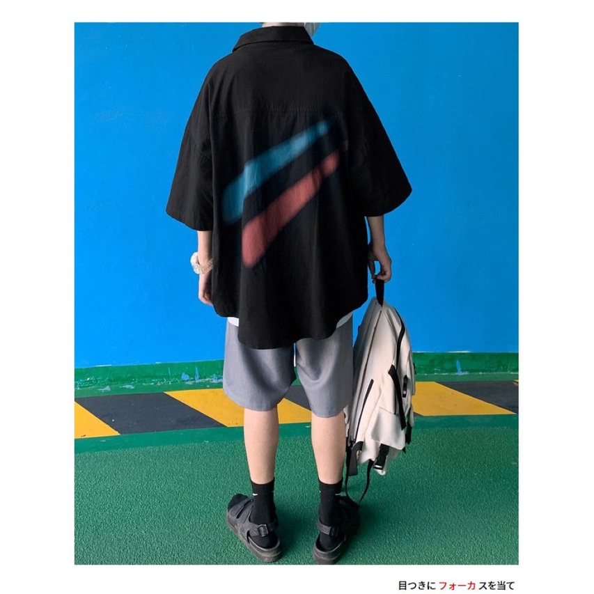 Áo sơ mi tay lỡ unisex from rộng nam nữ , sơ mi nam nữ vải voan lụa mịn mát free size 40kg - 70kg
