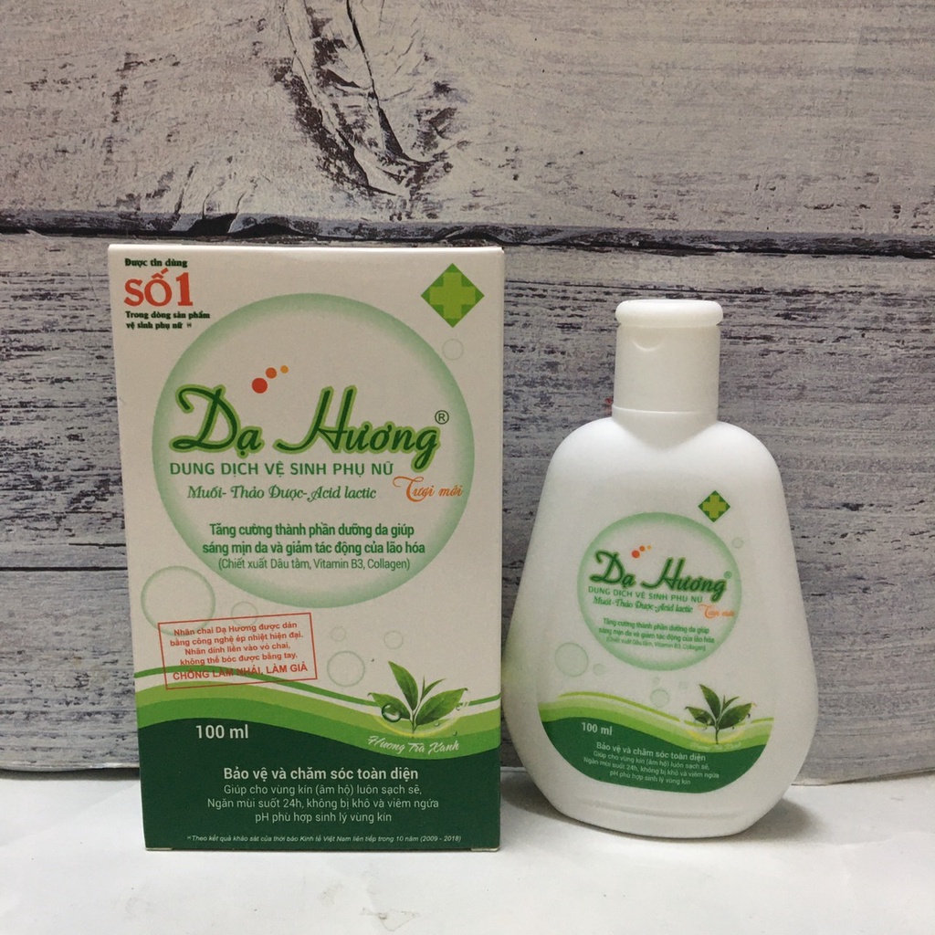 Dung dịch vệ sinh phụ nữ Dạ Hương 100ml hương thơm dịu nhẹ, chiêt xuất từ thiên nhiên