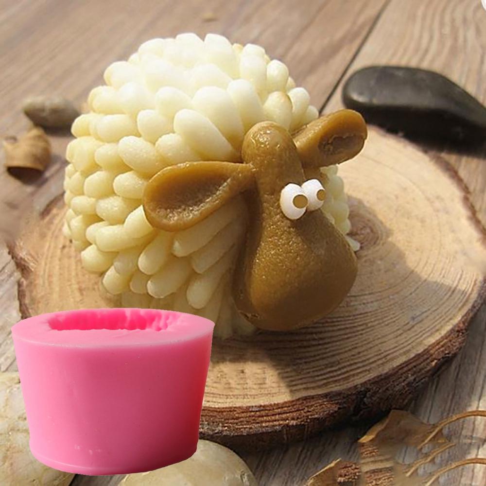 AUGUSTINA Khuôn Silicone Làm Bánh Tạo Hình Chú Cừu 3D Độc Đáo Tiện Dụng