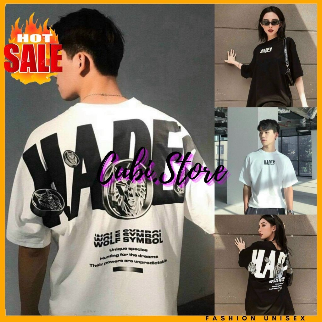 Áo Thun Tay Lỡ Unisex - Áo Thun Nam Nữ Form Rộng HADES 2 Màu Siêu Hot - BB  Jeans