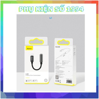 Jack chuyển tai nghe BASEUS từ cổng LIGHTNING sang tai chân 3.5mm có hỗ trợ đàm thoại cho iPhone/iPad - BASEUS L3.5