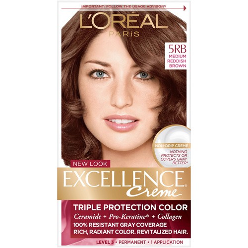 Nhuộm tócL'Oréal Excellence Creme, 5RB Medium Reddish Brown - Thuốc nhuộm  tóc 