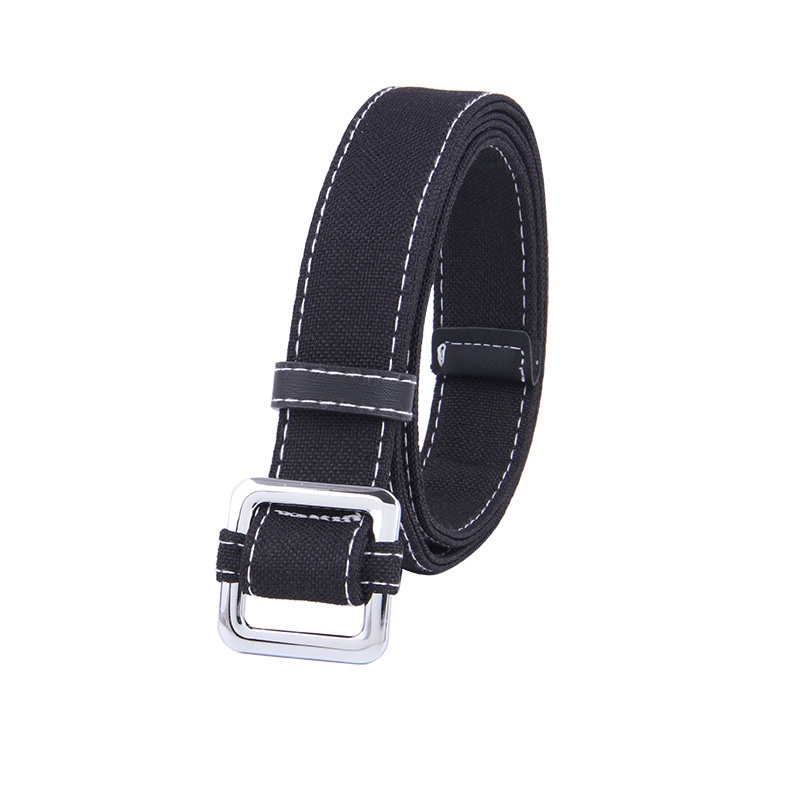 Thắt Lưng Vải Denim Không Đục Lỗ Đơn Giản Thời Trang Phong Cách Hàn Quốc Cho Nữ