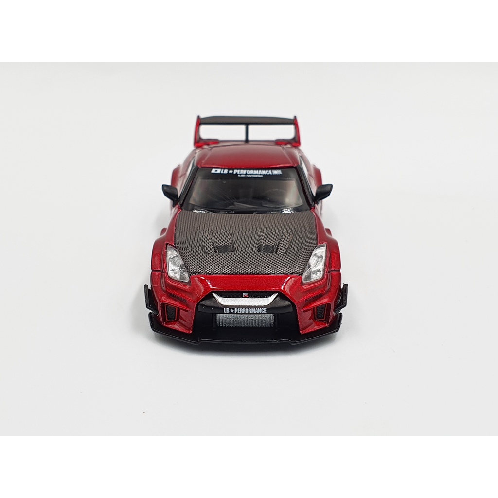 Xe Mô Hình LB-Slihouette WORKS GT NISSAN 35GT-RR Ver.1 Lava Red LHD 1:64 MiniGT (Đỏ Đô)