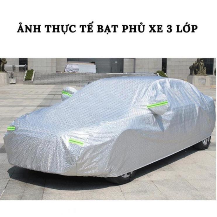 Bạt Phủ Xe Ô Tô Chevrolet Spark, Colorado, Trailblazer, Aveo, Cruze, Orlando, Captiva - Chất Liệu Bạt Tráng Nhôm 3 Lớp