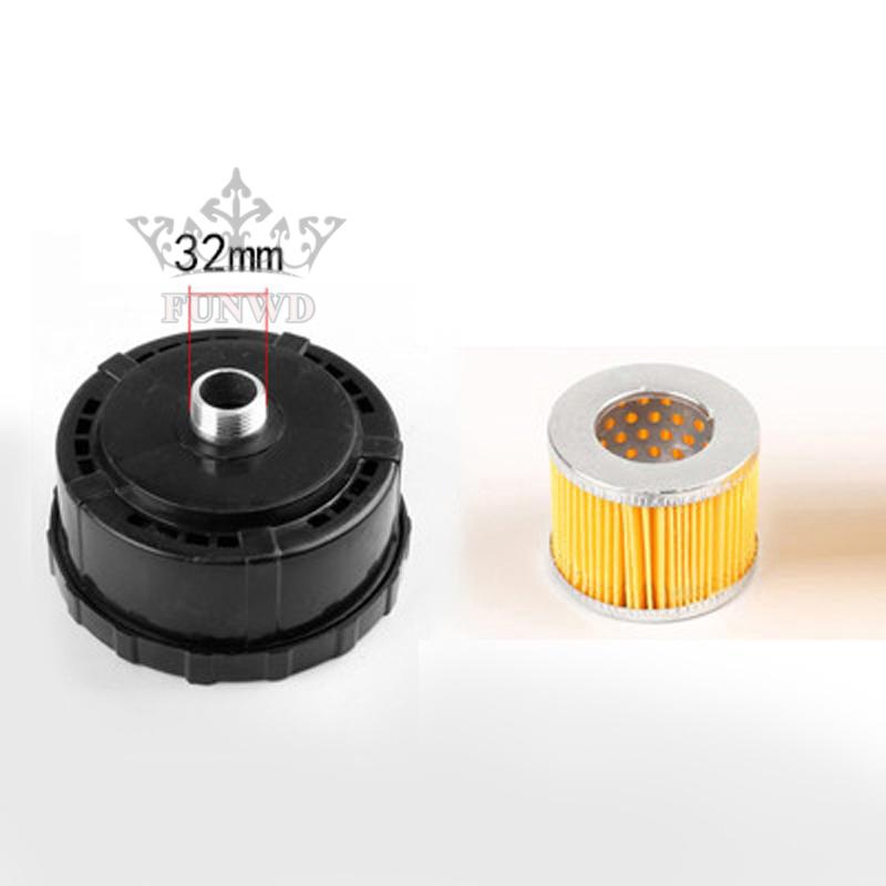 Bộ 2 phụ kiện lọc khí và giảm thanh cho máy nén khí kiểu piston 25MM 80/32MM 90