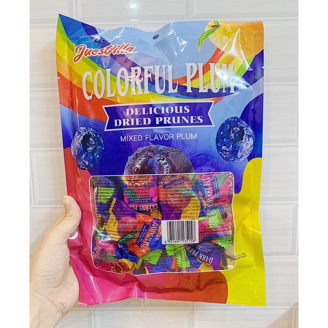 Ô MAI XÍ MUỘI  COLORFUL PLUM MIX NHIỀU VỊ TRÁI CÂY GÓI TO 408G