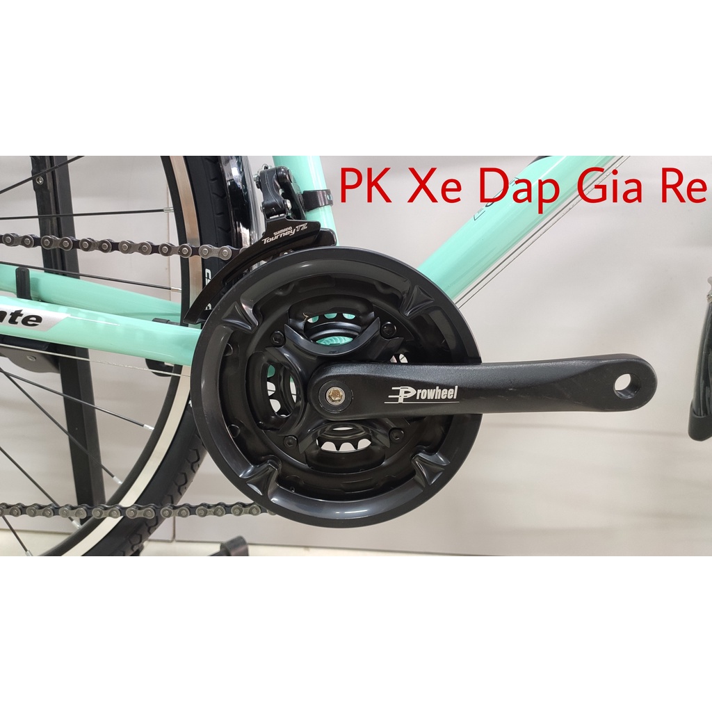 Xe Đạp Touring 700c Vivente Metro 2022 Khung Nhôm, Bộ đề Shimano 21 tốc độ, xe mới bảo hành 1 năm