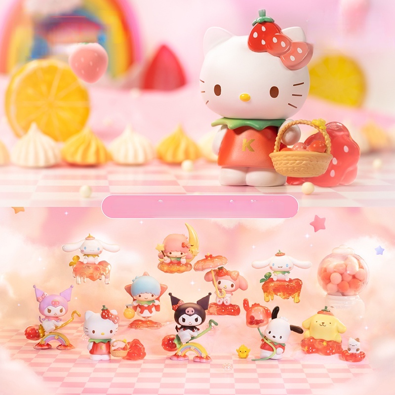 ★Hgtoys★  Búp Bê TOPTOY Sanrio Thiên Đường Dâu Ngọt Ngào Thời Trang Trang Trí Hộp Quà Tặ