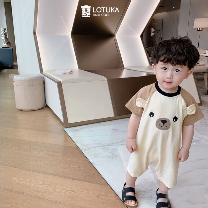 [Vải thun] Body đùi Lotuka hình dễ thương cho bé, đồ sơ sinh bé trai, bé gái từ 4-18kg