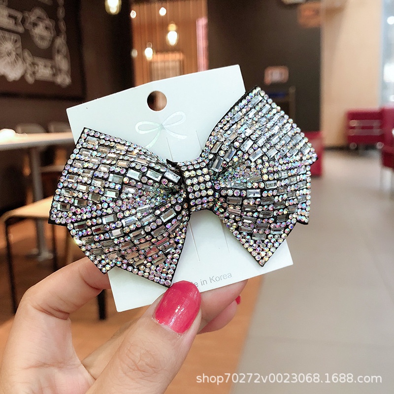 Kẹp Tóc Hình Nơ Đính Ngọc Trai Xinh Xắn Thời Trang Cao Cấp