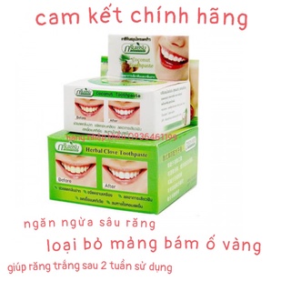 Kem trắng răng Green Herb Thái Lan 25g tặng kèm hộp nhỏ